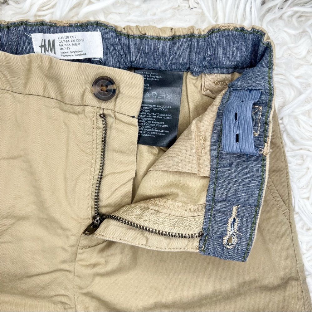 H&M Boys Chino Shorts - Tan, Size US 7 - Picture 4 of 7